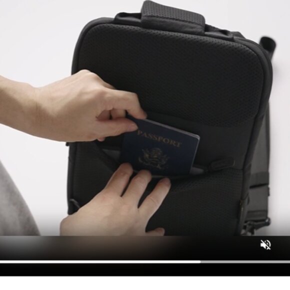 Tomtoc Black Sling Bag - Picture 7 of 15